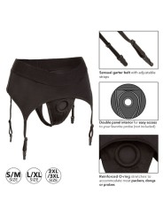 CALEXOTICS - BOUNDLESS THONG WITH GARTER S/M