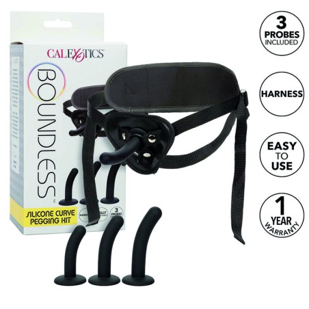 CALEXOTICS - BOUNDLESS CURVED SILICONEN HARNAS KIT