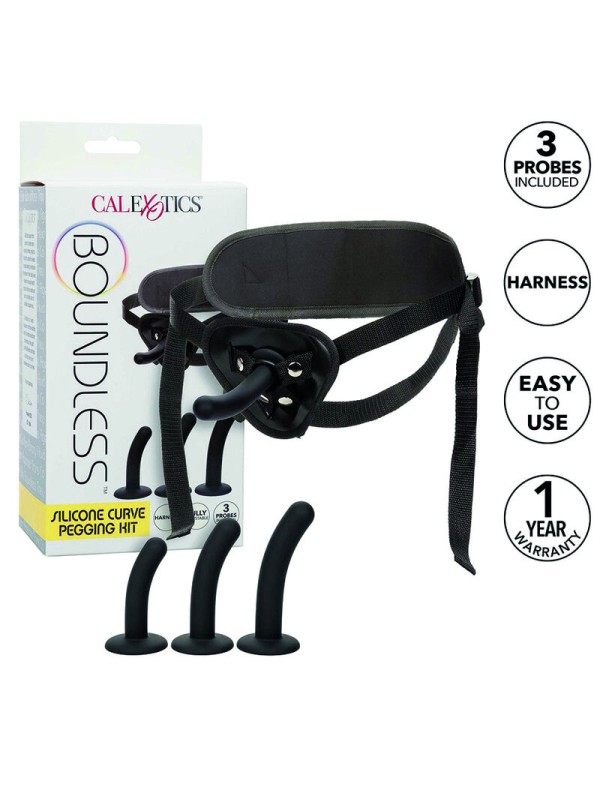 CALEXOTICS - BOUNDLESS CURVED SILICONEN HARNAS KIT