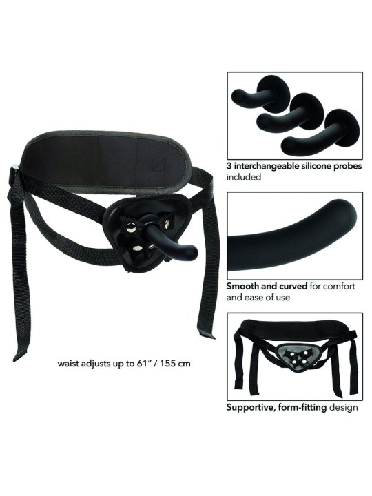 CALEXOTICS - BOUNDLESS KIT ARNÉS SILICONA CURVADO