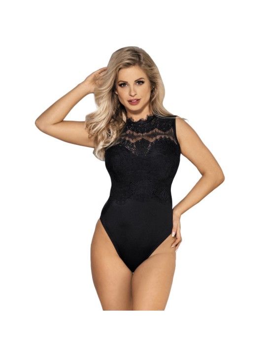 SUBBLIME - ZWARTE ONDOORZICHTIGE TEDDY S/M