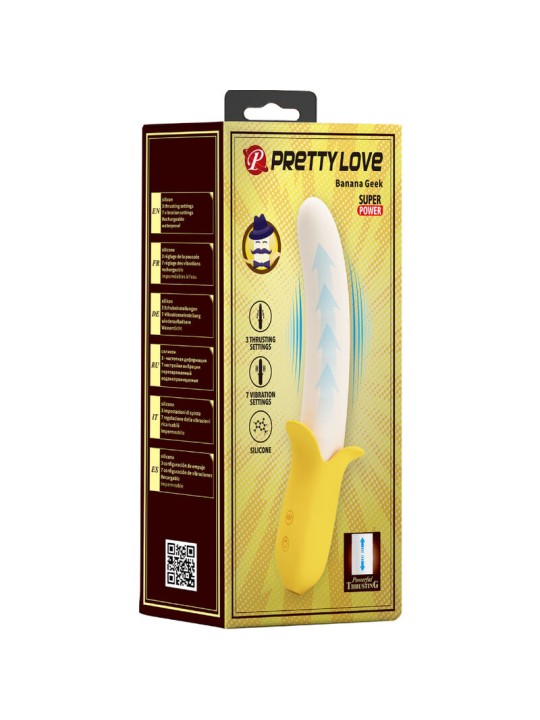 PRETTY LOVE - BANANA GEEK SUPER POWER 7 VIBRATIONS UP&DOWN SILICONE NO
