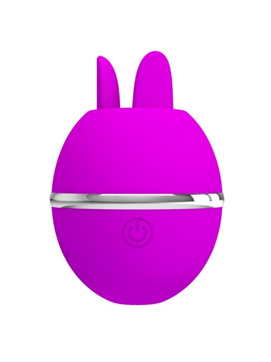 PRETTY LOVE - VIBRADOR DE SILICONA REDONDO GEMINI BALL MORADO