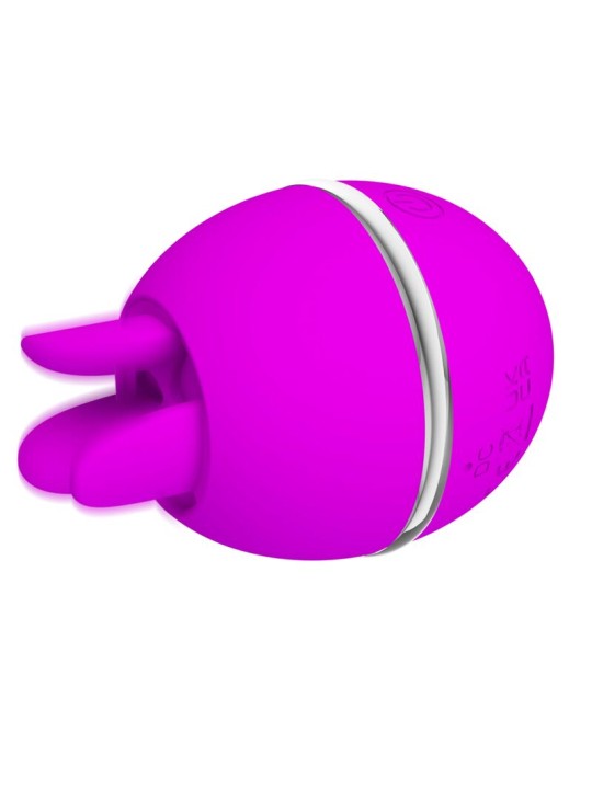 PRETTY LOVE - VIBRADOR DE SILICONE REDONDO ROXO BOLA GEMINI