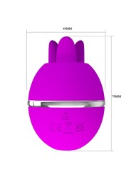 PRETTY LOVE - VIBRATEUR ROND EN SILICONE GEMINI BALL VIOLET
