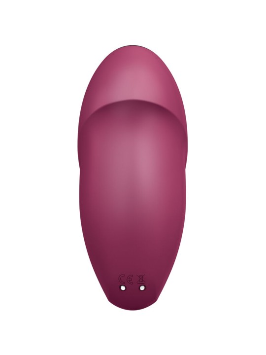 SATISFYER - TAP & CLIMAX 1 LAY-ON VIBRATOR RED
