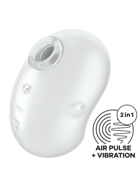 SATISFYER - CUTIE GHOST AUFLEGEVIBRATOR WEISS