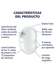 SATISFYER - CUTIE GHOST AUFLEGEVIBRATOR WEISS