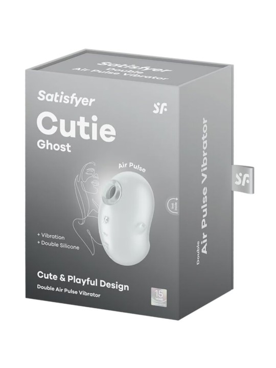 SATISFYER - CUTIE GHOST VIBRADOR LAY-ON BLANCO