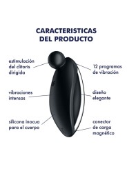 SATISFYER - SPOT ON 2 VIBRATOR LAY-ON ZWART