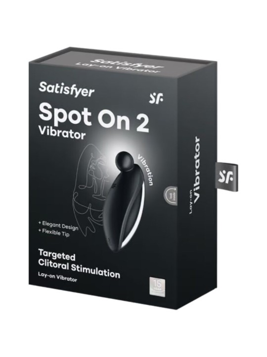 SATISFYER - SPOT ON 2 VIBRADOR LAY-ON PRETO