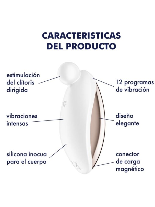 SATISFYER - SPOT ON 2 VIBRATEUR LAY-ON BLANC