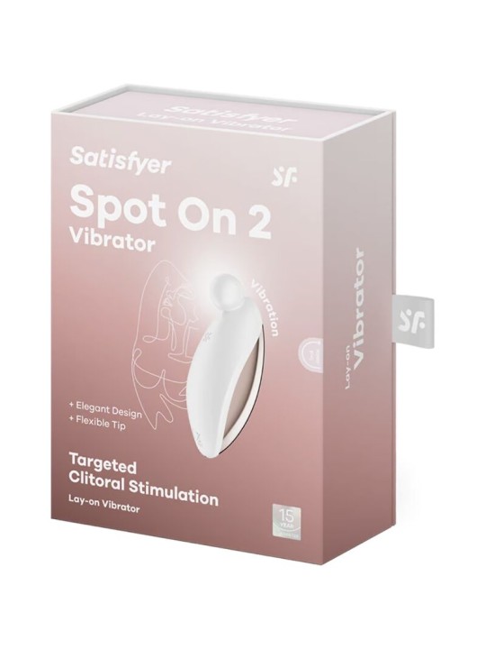 SATISFYER - SPOT ON 2 VIBRADOR LAY-ON BLANCO