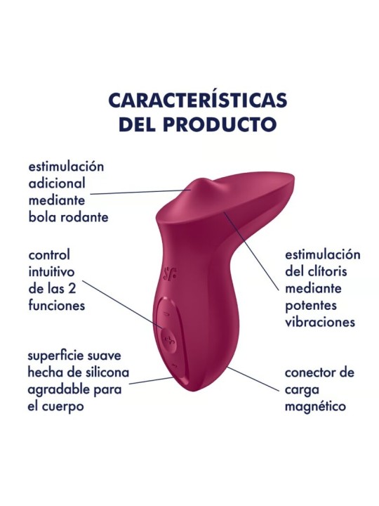 SATISFYER - VIBRADOR EXCITERRR LAY-ON CLITÓRIS FÚCSIA