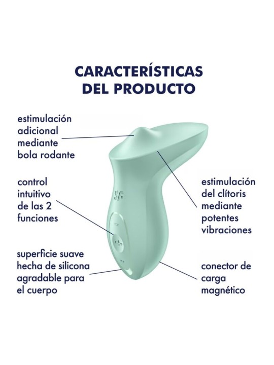 SATISFYER - EXCITERRR VIBRADOR LAY-ON CLÍTORIS MENTA