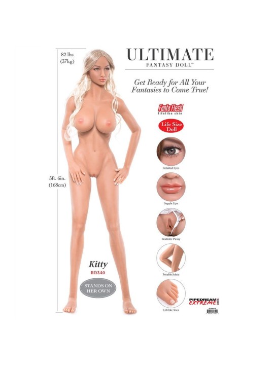EXTREME TOYZ - PIPEDREAM EXTREME ULTIMATE FANTASY DOLLS KITTY 168 CM
