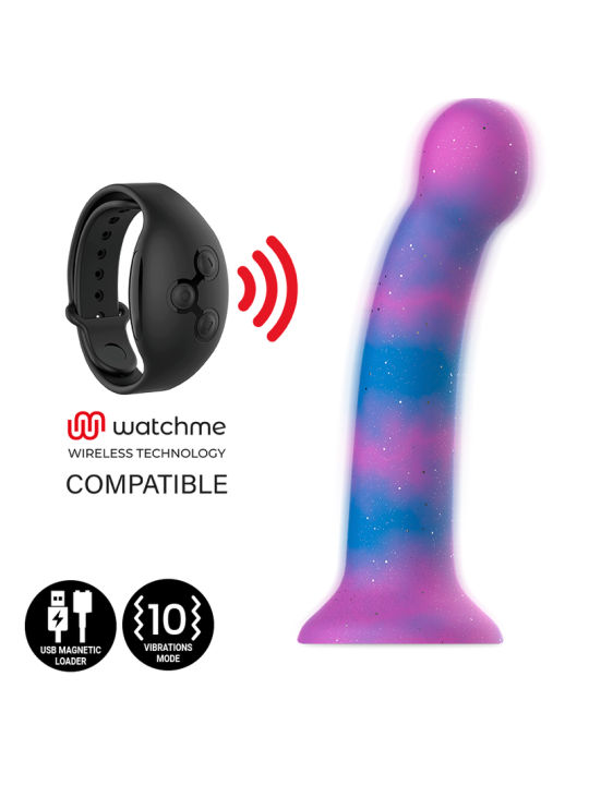 MYTHOLOGY - DION GALACTIC DILDO S - VIBRATORE WATCHME COMPATIBILE CON 