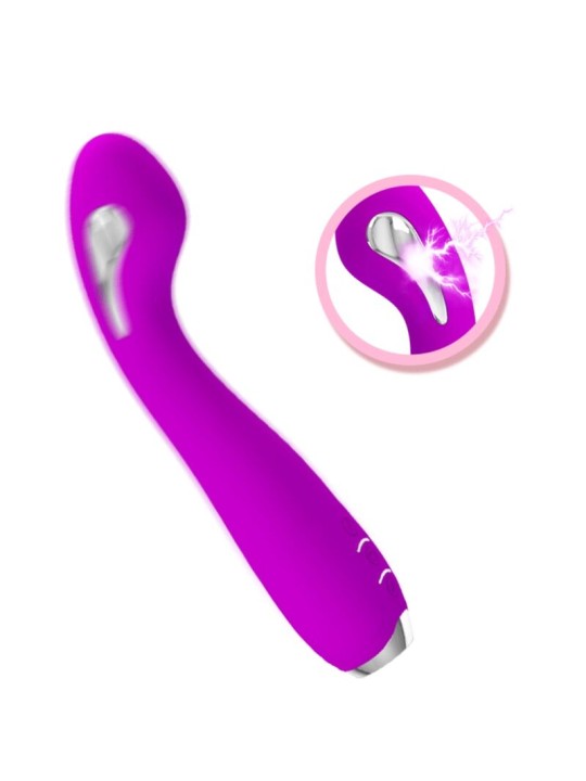 PRETTY LOVE - VIBRADOR DE ELETROCHOQUE RECARREGVEL HECTOR - ROXO IMPER