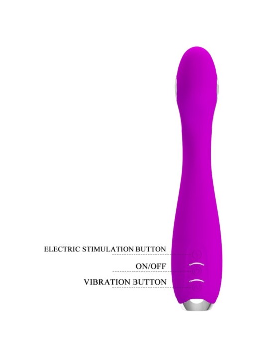 PRETTY LOVE - HECTOR RECHARGEABLE ELECTROSHOCK VIBRATOR WATERPROOF PUR