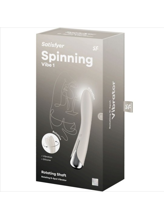 SATISFYER - SPINNING VIBE 1 G-SPOT BEIGE ROTATOR VIBRATOR