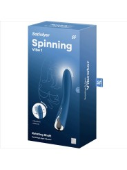 SATISFYER - VIBRADOR ROTADOR AZUL SPINNING VIBE 1 G-SPOT AZUL