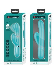 PRETTY LOVE - VIBRATEUR MULTIFONCTION G-SPOT VERT AQUA