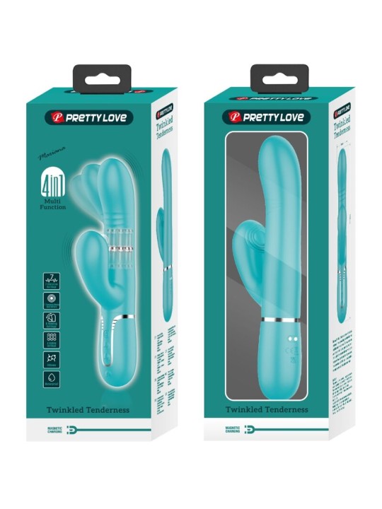 PRETTY LOVE - MULTIFUNCTION G-SPOT VIBRATOR AQUA GREEN