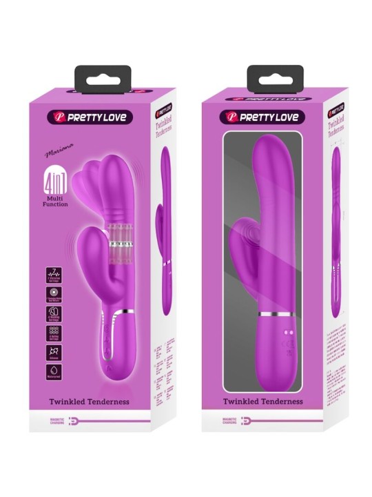 PRETTY LOVE - VIBRATEUR MULTIFONCTION G-SPOT FUCHSIA