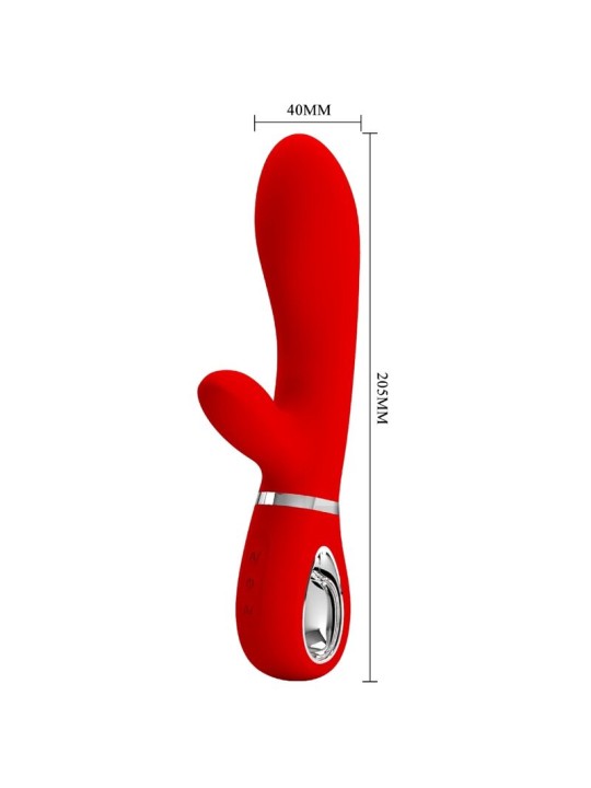 PRETTY LOVE - THOMAS VIBRADOR PUNTO G MULTIFUNCIÓN ROJO