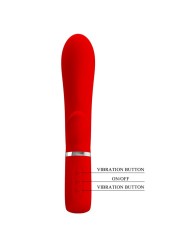 PRETTY LOVE - VIBRATEUR MULTIFONCTION G-SPOT THOMAS ROUGE