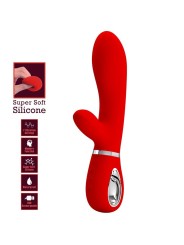 PRETTY LOVE - THOMAS VIBRADOR PUNTO G MULTIFUNCIÓN ROJO