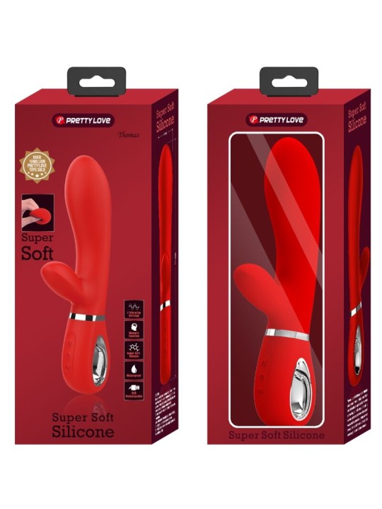 PRETTY LOVE - VIBRADOR MULTIFUNO G-SPOT THOMAS VERMELHO