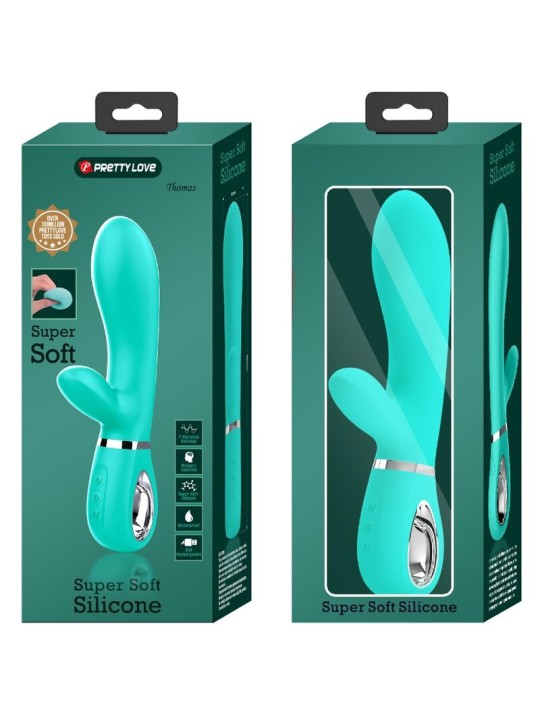 PRETTY LOVE - THOMAS MULTIFUNKTIONS-G-SPOT-VIBRATOR AQUA GREEN