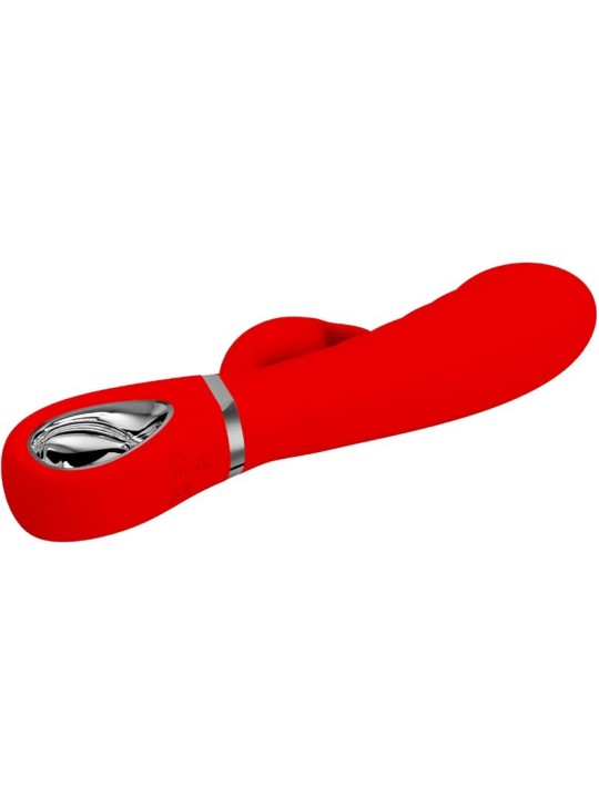 PRETTY LOVE - VIBRADOR PRESCOTT MULTIFUNO G-SPOT VERMELHO