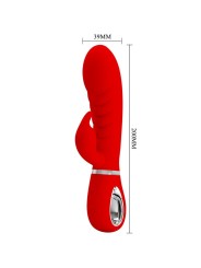 PRETTY LOVE - VIBRADOR PRESCOTT MULTIFUNO G-SPOT VERMELHO