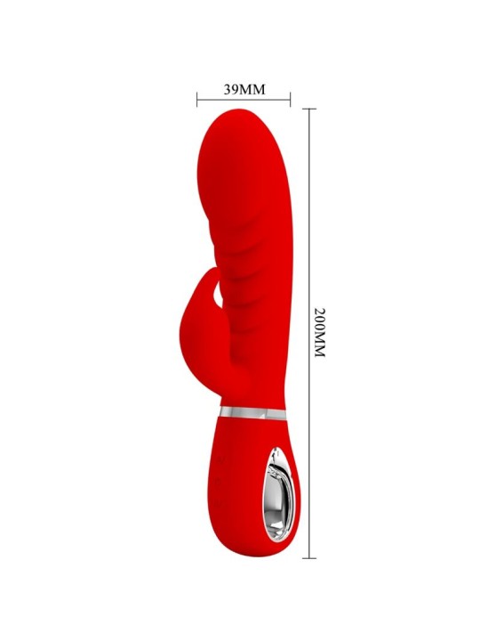 PRETTY LOVE - VIBRADOR PRESCOTT MULTIFUNO G-SPOT VERMELHO
