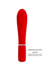 PRETTY LOVE - VIBRADOR PRESCOTT MULTIFUNO G-SPOT VERMELHO