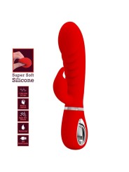 PRETTY LOVE - VIBRADOR PRESCOTT MULTIFUNO G-SPOT VERMELHO