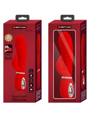 PRETTY LOVE - VIBRADOR PRESCOTT MULTIFUNO G-SPOT VERMELHO