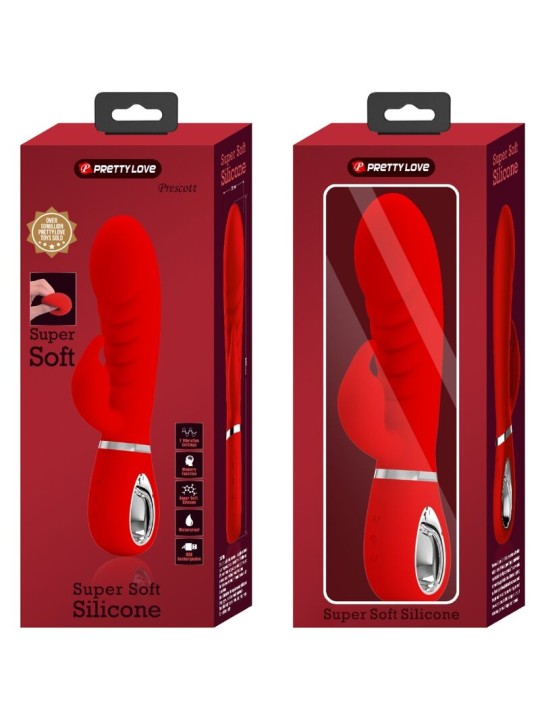 PRETTY LOVE - PRESCOTT MULTIFUNKTIONS-G-SPOT-VIBRATOR ROT