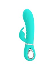 PRETTY LOVE - VIBRADOR PRESCOTT MULTIFUNÕES G-SPOT AQUA VERDE