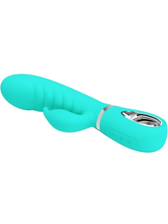 PRETTY LOVE - PRESCOTT MULTIFUNKTIONS-G-SPOT-VIBRATOR AQUA GREEN