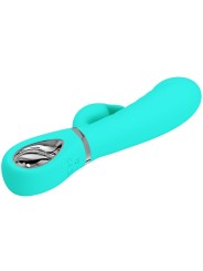 PRETTY LOVE - VIBRATEUR MULTIFONCTION G-SPOT PRESCOTT VERT AQUA