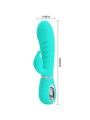 PRETTY LOVE - PRESCOTT MULTIFUNKTIONS-G-SPOT-VIBRATOR AQUA GREEN