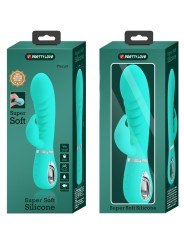 PRETTY LOVE - VIBRADOR PRESCOTT MULTIFUNÕES G-SPOT AQUA VERDE