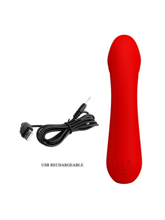 PRETTY LOVE - CETUS WIEDERAUFLADBARER VIBRATOR ROT