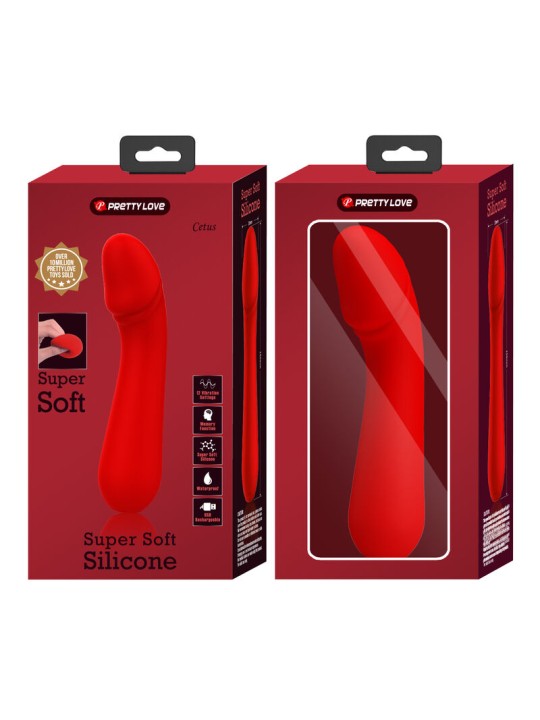 PRETTY LOVE - VIBRATEUR RECHARGEABLE CETUS ROUGE