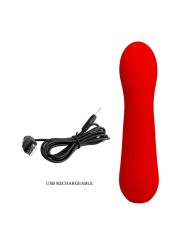PRETTY LOVE - VIBRATEUR RECHARGEABLE FAUN ROUGE
