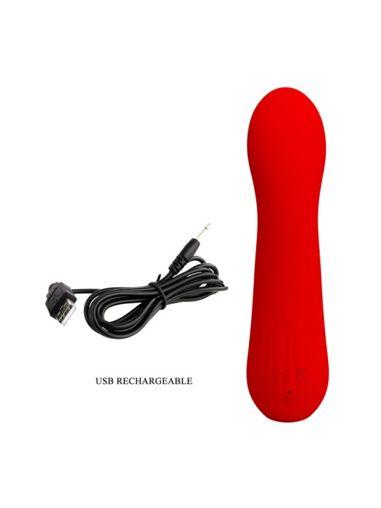PRETTY LOVE - FAUN WIEDERAUFLADBARER VIBRATOR ROT