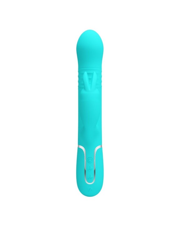 PRETTY LOVE - COALE RABBIT VIBRATOR PEARLS AQUA GREEN